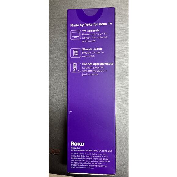 Roku TV Remote for Roku TV Models ONLY OFFICAL Manufacturer Product 2024 - Picture 2 of 7